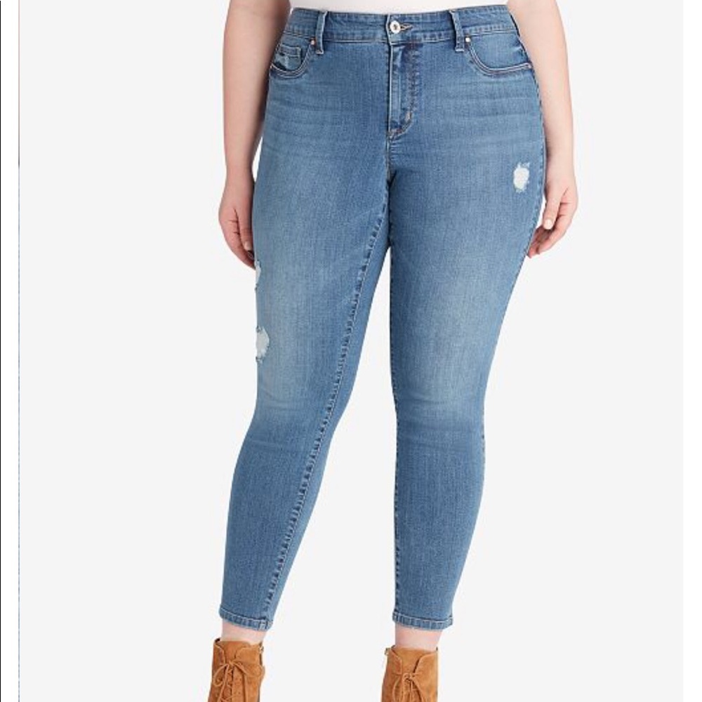Jessica Simpson Blue Distressed Women Jeans